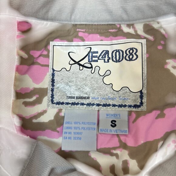 Turbine Performance Boardwear Snowboarding Pants Women's S Pink Khaki Camo - Picture 13 of 16